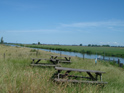 Terras op de dijk